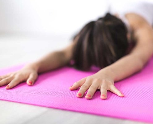 Relaxation yoga for weight loss support