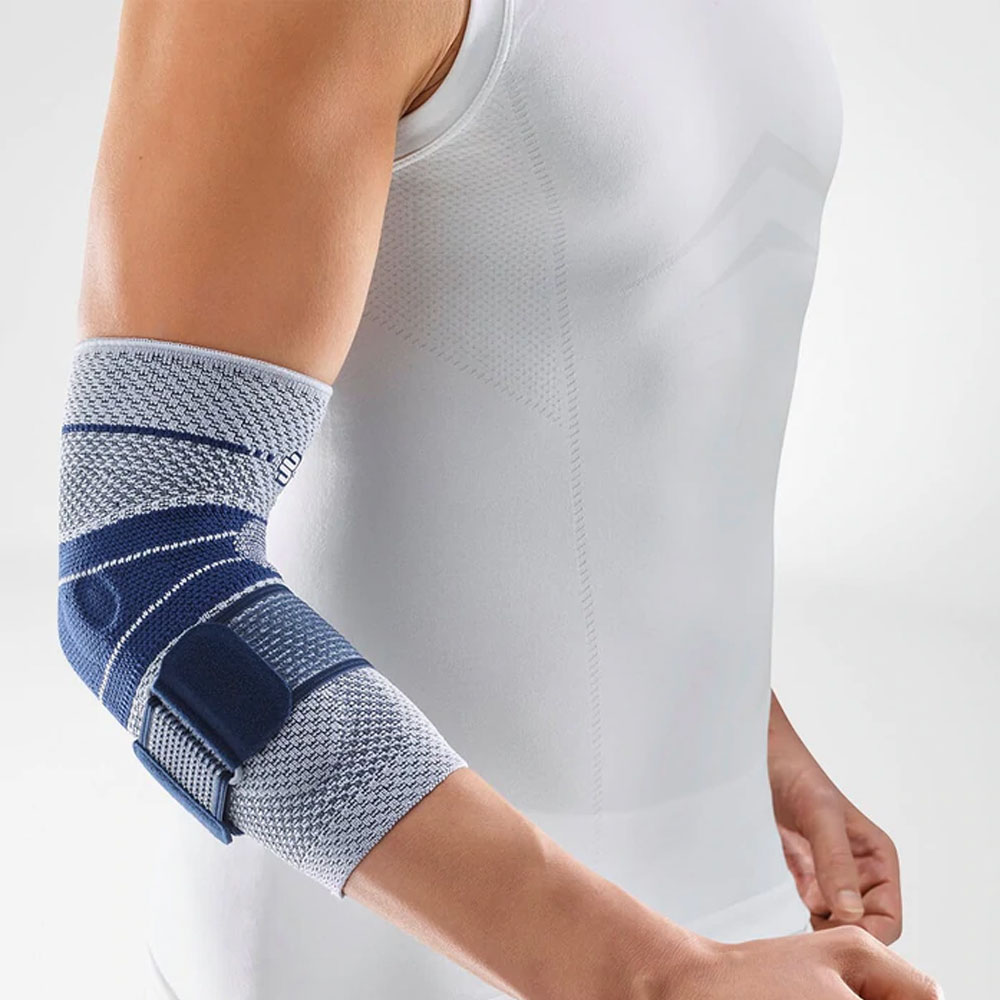 Bauerfeind’s EpiTrain orthopedic bracing solution for the elbow.