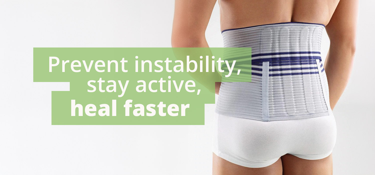 Prevent instability, stay active and heal faster with orthopedic bracing.