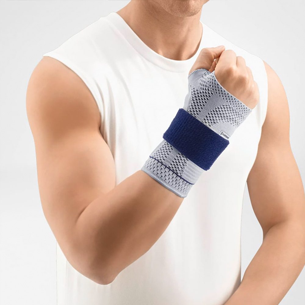 Bauerfeind’s ManuTrain orthopedic bracing solution for the wrist.